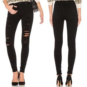 AGOLDE Sophie High Rise Skinny Jeans 31 32 Black